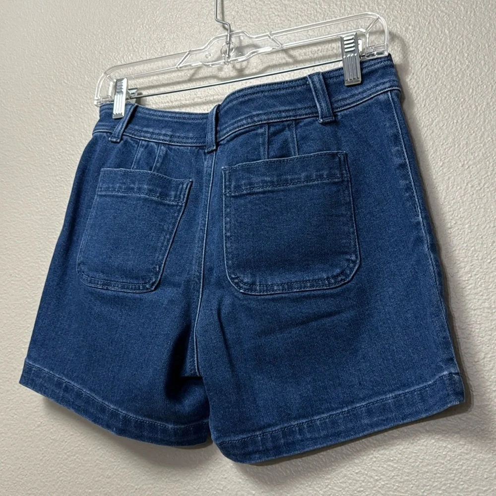 Talbots Petite Blue Denim Sailor Shorts